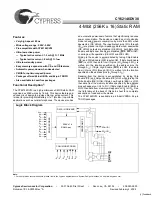 Предварительный просмотр 1 страницы Cypress CY62146DV30 Specification Sheet