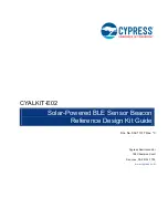 Cypress CYALKIT-E02 Reference Design Kit Manual preview