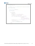 Предварительный просмотр 63 страницы Cypress CYALKIT-E02 Reference Design Kit Manual