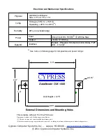 Предварительный просмотр 2 страницы Cypress DataBender CVX-1300 Operation Manual