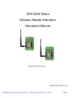 Cypress DPX-5500 Series Operation Manual предпросмотр