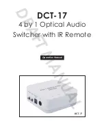 Cypress DVT-17 Operation Manual preview