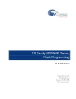 Preview for 1 page of Cypress FR MB91460 Series Programming