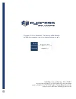 Cypress Oxygen 3 Plus Installation Manual preview