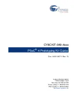 Cypress PSoC 4 CY8CKIT-049-4 Series Manual preview