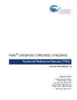 Preview for 1 page of Cypress PSoC  CY8C23533 Technical Reference Manual