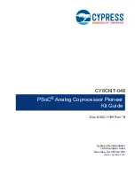 Cypress PSoC CY8CKIT-048 Manual preview