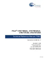 Preview for 1 page of Cypress PSoC CY8CTMG20 Series Technical Reference Manual