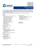 Preview for 1 page of Cypress S6J331EJSESE20000 Manual