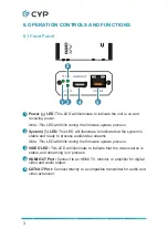 Preview for 8 page of Cypress VEX-X1102R-B0C Operation Manual