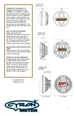 Preview for 4 page of Cyron ABIG7-A6K URBAN User Manual