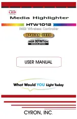 Cyron PRO HD HTW1012 User Manual preview