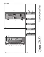 Предварительный просмотр 2 страницы Cyrus CDXt User Instructions