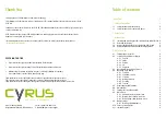 Preview for 2 page of Cyrus CS22 XA User Manual