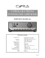 Cyrus CYRUS 6 Service Manual preview