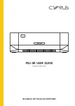 Cyrus PSU-XR User Manual предпросмотр