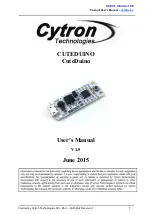 Preview for 1 page of Cytron Technologies CuteDuino User Manual