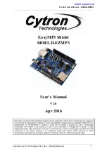 Cytron Technologies EasyMP3 Shield User Manual preview