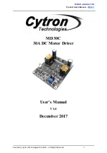 Preview for 1 page of Cytron Technologies MD30C User Manual