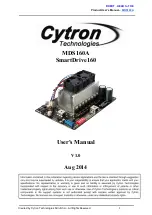 Cytron Technologies MDS160A User Manual preview