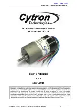 Cytron Technologies MO-­SPG­-30E Series User Manual предпросмотр