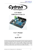 Preview for 1 page of Cytron Technologies Shield-G15 User Manual