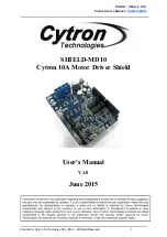 Cytron Technologies SHIELD-MD10 User Manual предпросмотр