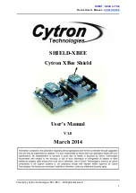 Предварительный просмотр 1 страницы Cytron Technologies XBee Shield User Manual