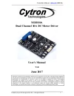 Cytron MDD10A User Manual preview