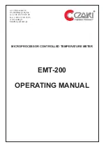 Предварительный просмотр 1 страницы Czaki EMT-200 Operating Manual