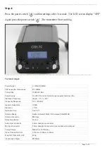 Предварительный просмотр 5 страницы Czerf CZH-7C Quick Start Manual