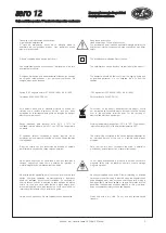 Preview for 3 page of D.A.S. AERO-12 User Manual