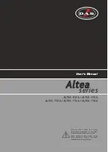 Preview for 1 page of D.A.S. Altea Series User Manual