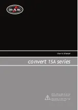 D.A.S. Convert 15A Series User Manual preview