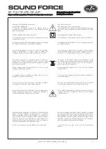 Предварительный просмотр 3 страницы D.A.S. Sound Force SF-112 User Manual