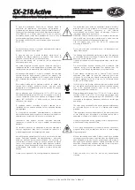 Preview for 3 page of D.A.S. SX-218 User Manual