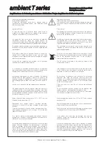 Preview for 2 page of D.A.S. T series User Manual