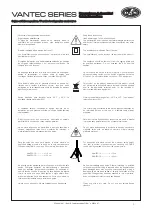 Preview for 3 page of D.A.S. VANTEC Series User Manual