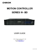 D-Box IV-BD Series User Manual предпросмотр