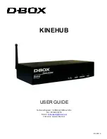 Preview for 1 page of D-Box KINEHUB User Manual