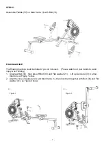 Preview for 7 page of D.C. Athletics Club Rower 1.0 Manual