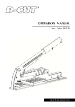 D-CUT HC-040 Operation Manual preview