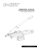 D-CUT LU-215 Operation Manual предпросмотр