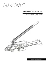 Предварительный просмотр 1 страницы D-CUT LX-200 Operation Manual