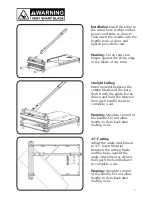 Preview for 3 page of D-CUT MD-330 Operation Manual