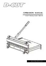 D-CUT MD-630 Operation Manual preview