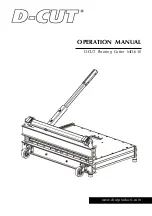 D-CUT MD-630 Operation Manual предпросмотр