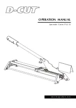 Preview for 1 page of D-CUT PL-215 Operation Manual