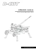 Предварительный просмотр 1 страницы D-CUT SC-620 Operation Manual