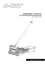 D-CUT TC-100 Operation Manual предпросмотр